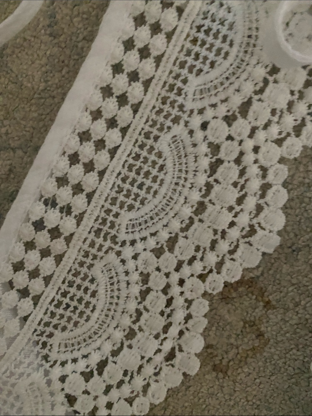 Ecowish White Halter Lace Trim Dress - Picture 3 of 4